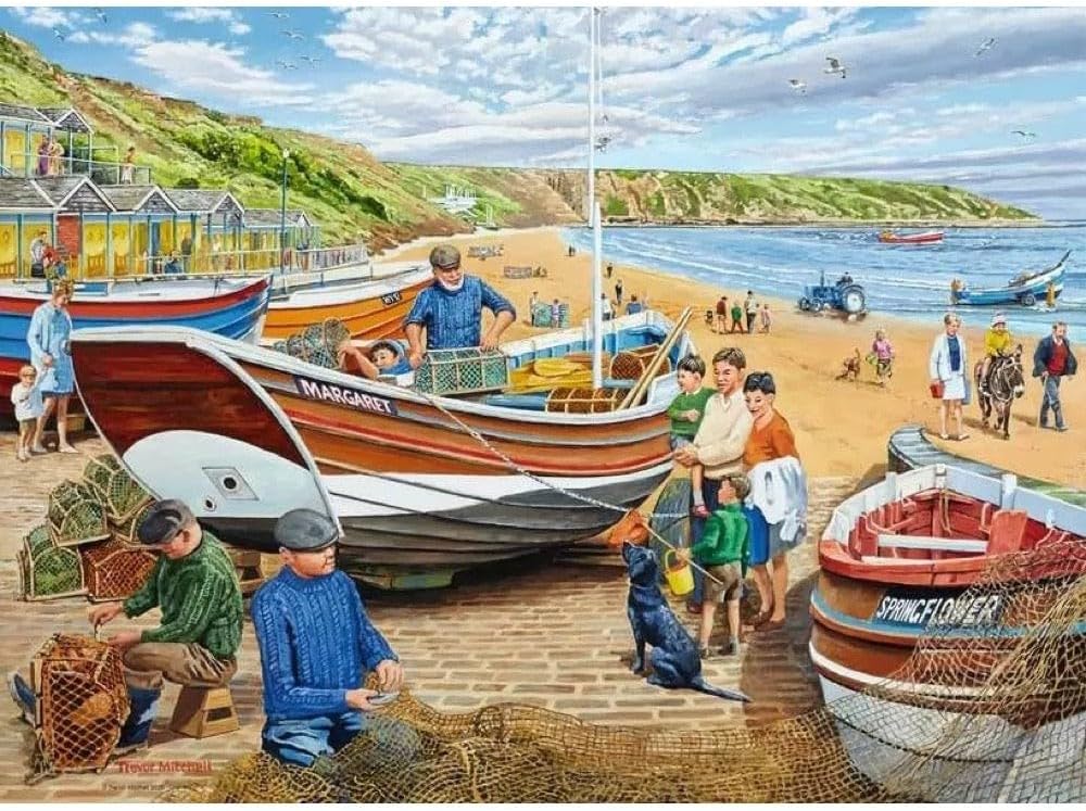 Ravensburger Happy Days at Work No.19 The Fisherman 500 Piece Jigsaw Puzzle for Adults and Kids Age 10 Years Up