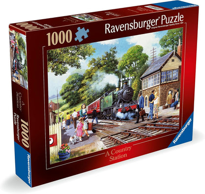 Ravensburger A Country Station 1000 Piece Jigsaw Puzzles for Adults and Kids Age 12 Years Up