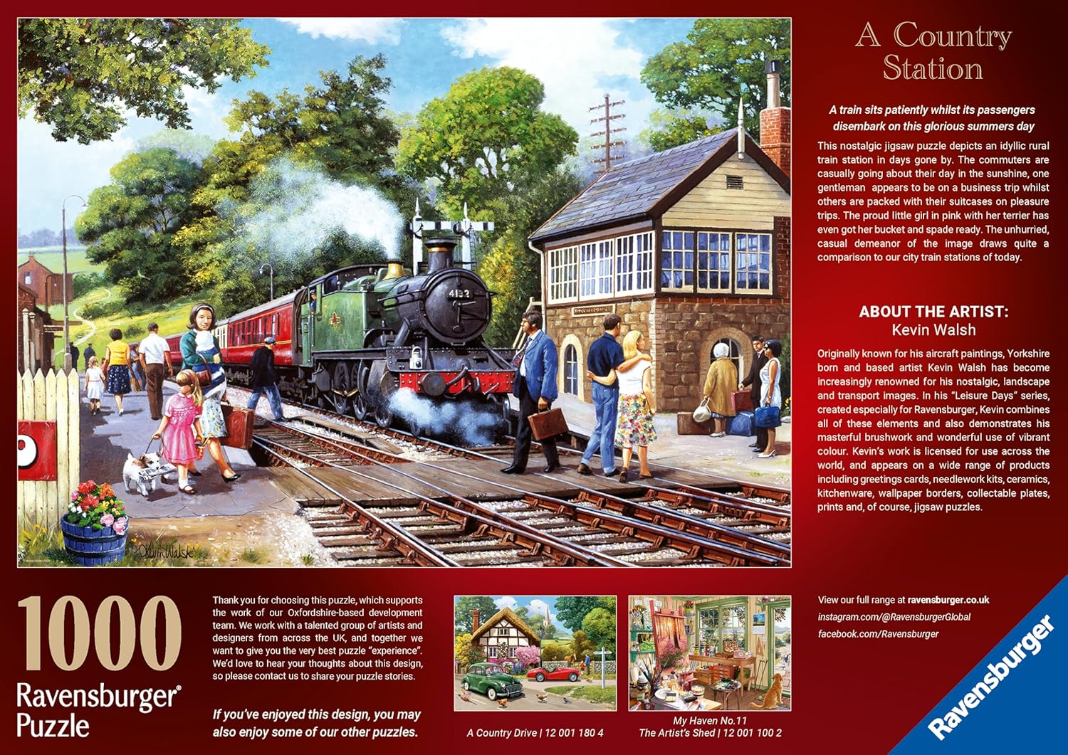 Ravensburger A Country Station 1000 Piece Jigsaw Puzzles for Adults and Kids Age 12 Years Up
