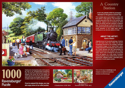 Ravensburger A Country Station 1000 Piece Jigsaw Puzzles for Adults and Kids Age 12 Years Up