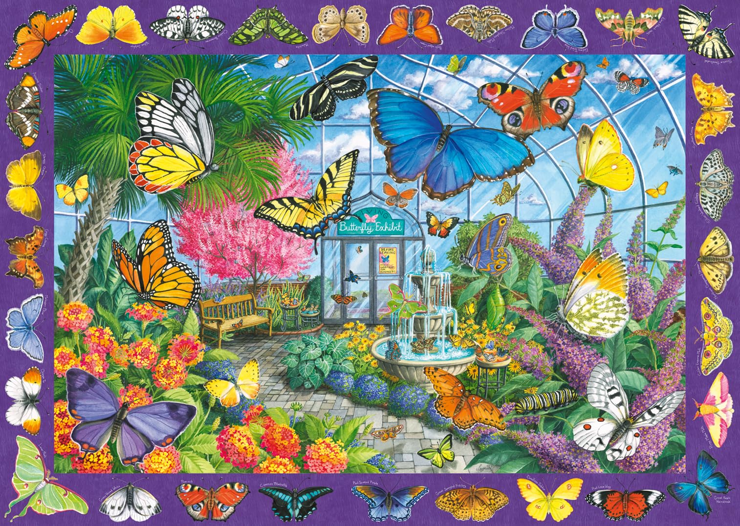 Ravensburger The Butterfly Place - Puzzle da 500 pezzi, qualità premium, prodotto in Europa, materiali certificati FSC
