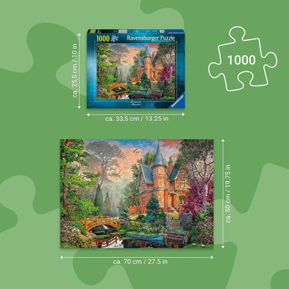 Ravensburger Terracotta Mansion 1000 Piece Jigsaw Puzzle for Adults & Kids Age 12+ by Dominic Davidson Artwork | Relaxing Mindful Puzzle | Premium Ravensburger Quality