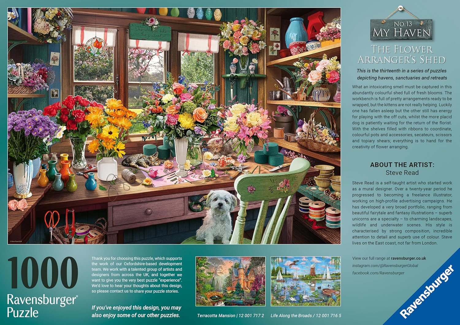 * My Haven No 13 The Flower Arrangers Shed 1000Pc