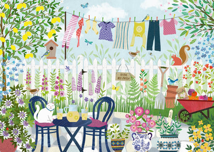 Ravensburger Summer Garden 1000 Piece Jigsaw Puzzle by Georgia Breeze – Premium Adult Puzzle with Vibrant Garden Scene, Precision-Cut Pieces