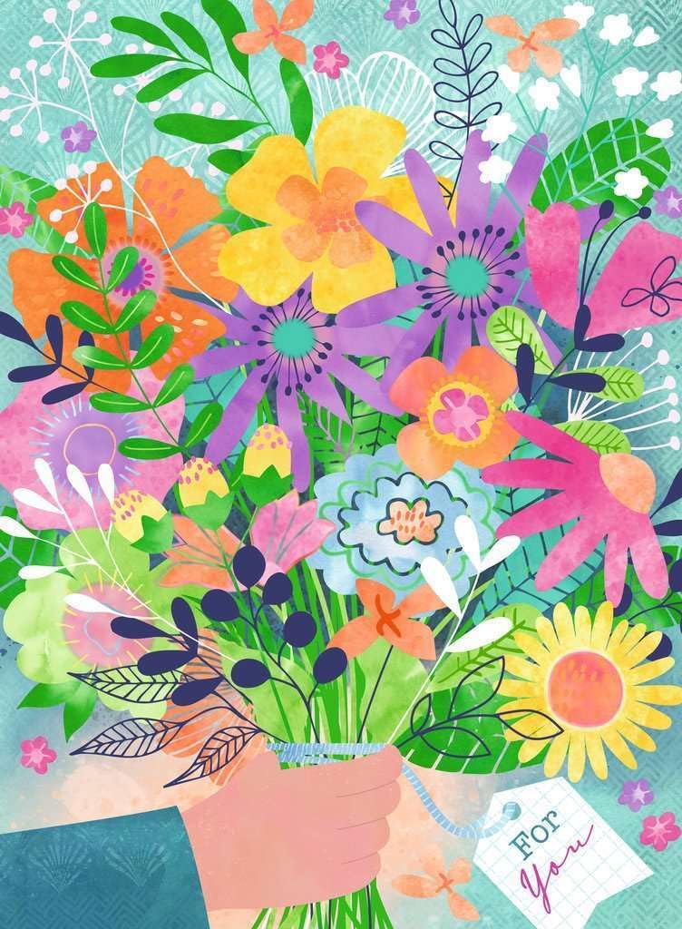 Ravensburger 500 Piece Jigsaw Puzzle – Flowers for You | Colourful Flower Bouquet Design | Relaxing Adult Puzzle | Premium Quality, for Puzzle Lovers