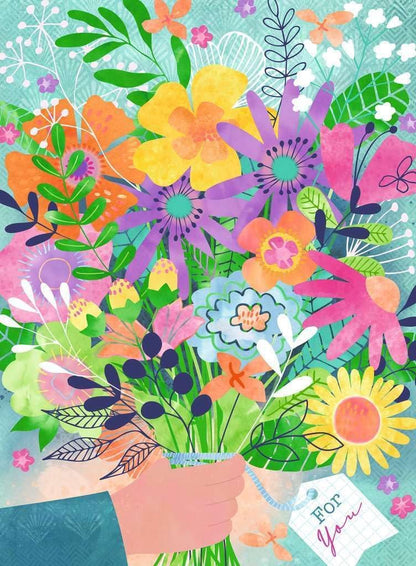 Ravensburger 500 Piece Jigsaw Puzzle – Flowers for You | Colourful Flower Bouquet Design | Relaxing Adult Puzzle | Premium Quality, for Puzzle Lovers