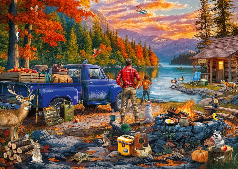 Sunset Lake 300 PC Large Format Puzzle