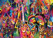 Ravensburger Jewelled Jungle 500pc Large Format Jigsaw Puzzle | Colourful Animal Scene with Lion, Tiger, Zebra & More | Relaxing, Fun Puzzle for Adults, Seniors and Families
