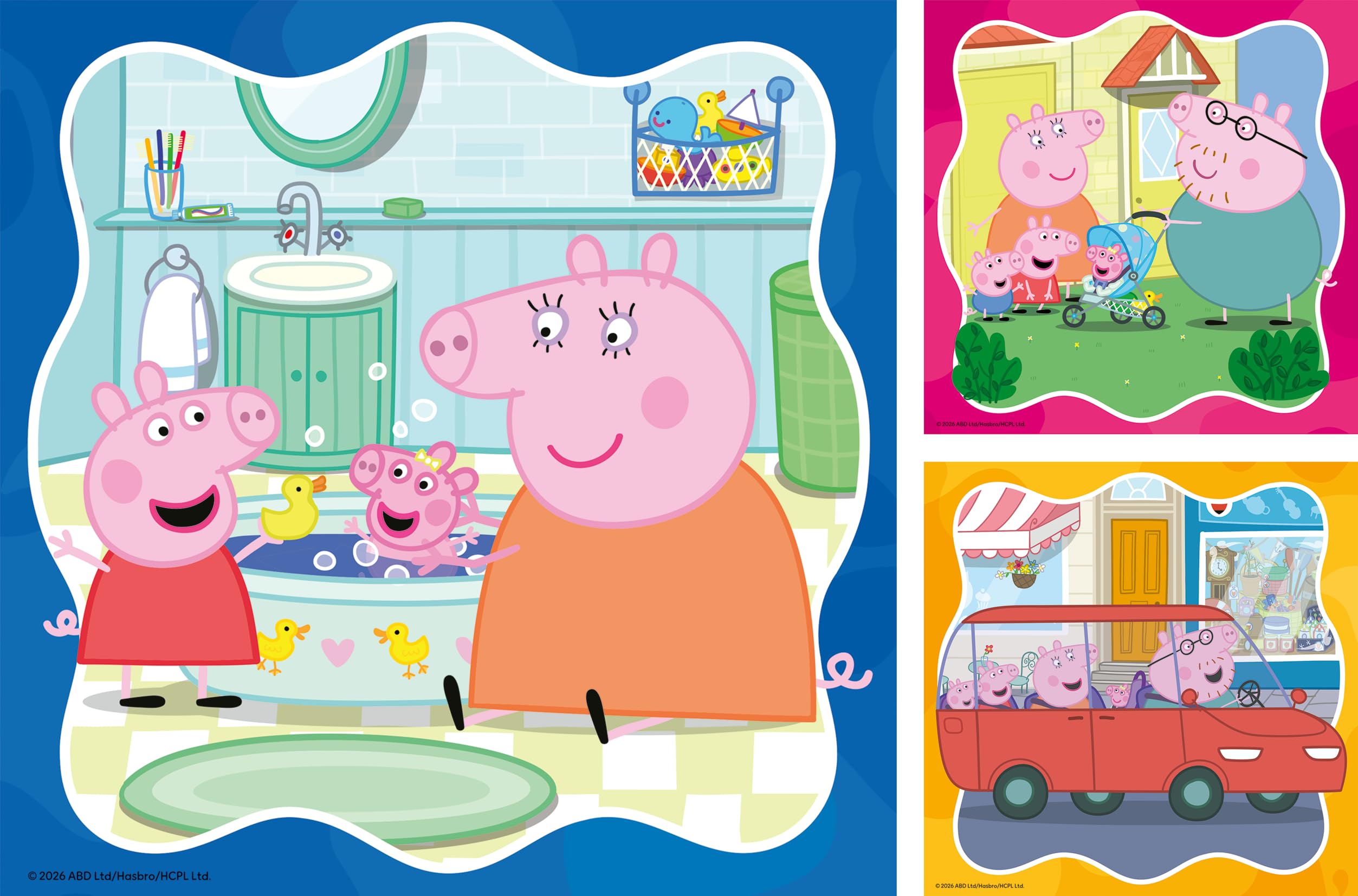 Ravensburger - Peppa Pig 3 X 49 Pezzi | Puzzle Bambini 5 Anni O Più | Puzzle Bambini 3x49 Pezzi | 21 X 21 | Regalo Bambino 5 Anni | Puzzles Perfetti Ravensburger