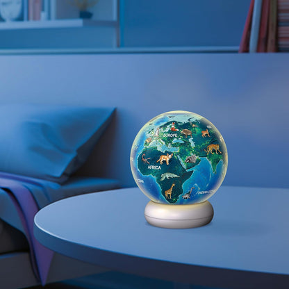 Ravensburger Earth at Night 72-Piece 3D Nightlight Puzzle – Glow-in-the-Dark Puzzle Toy for Kids & Adults, Relaxing Interactive Decor