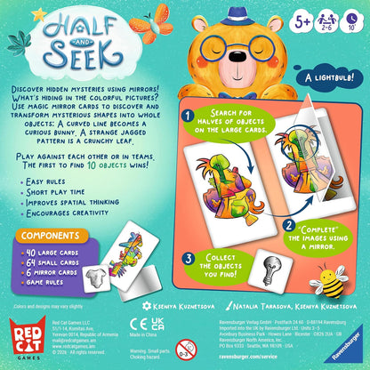 Ravensburger Half and Seek Game – Fun Hidden Objects Game for Kids Age 5 Years