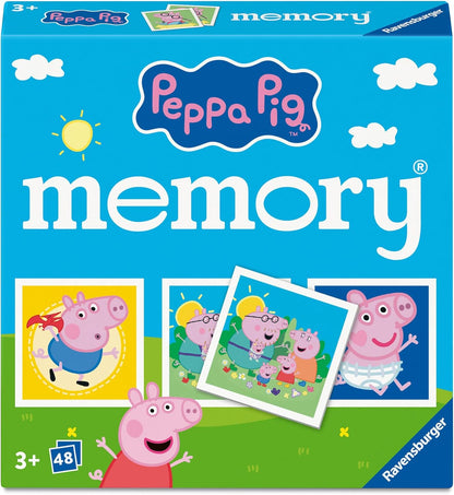 Ravensburger Peppa Pig Mini Memory Game - Matching Picture Snap Pairs Game For Kids Age 3 Years and Up