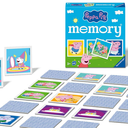 Ravensburger Peppa Pig Mini Memory Game - Matching Picture Snap Pairs Game For Kids Age 3 Years and Up