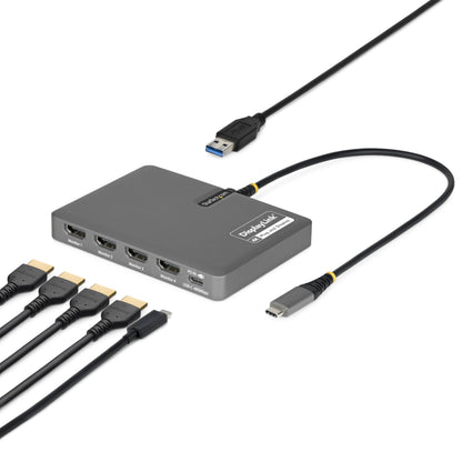 Startech.Com - Docking Station - For Laptop - Usb-C - 4 X Hdmi - Taa Compliant
