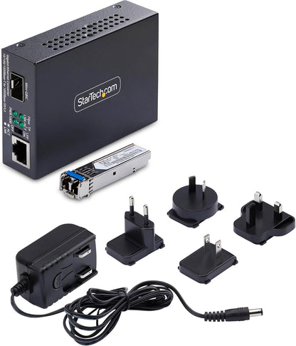 Startech.Com - Fibre Media Converter - 1Gbe - Over Fibre Optic - 1000Base-T, 1000Base-Lx, 10Base-T, 100Base-Tx - Lc Dupl