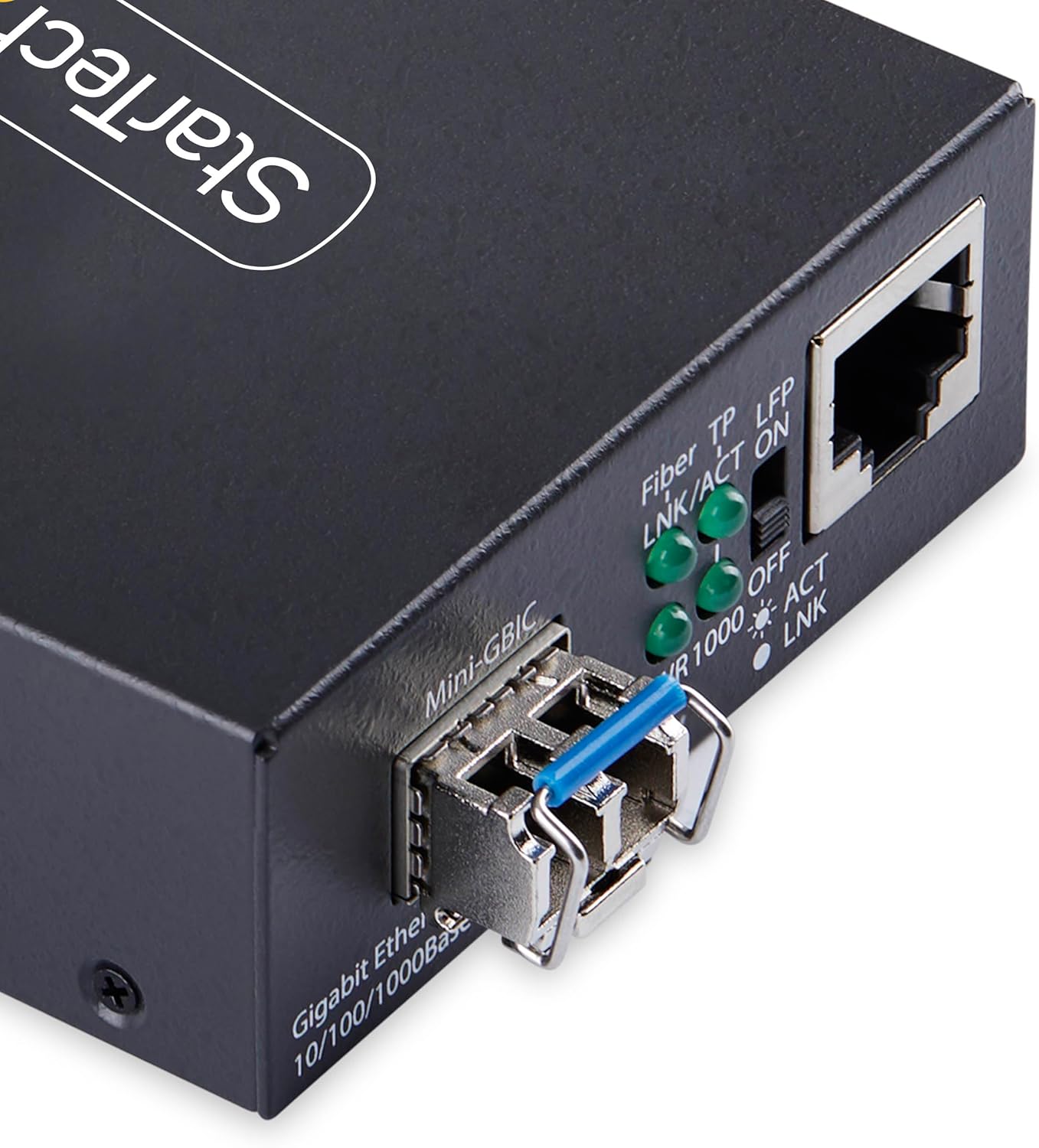 Startech.Com - Fibre Media Converter - 1Gbe - Over Fibre Optic - 1000Base-T, 1000Base-Lx, 10Base-T, 100Base-Tx - Lc Dupl