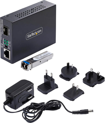 Startech.Com - Fibre Media Converter - 1Gbe - Over Fibre Optic - 1000Base-T, 1000Base-Lx, 10Base-T, 100Base-Tx - Lc Dupl