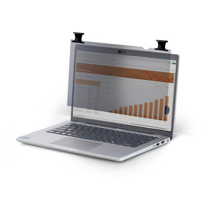 StarTech.com 14-inch 16:9 Bright Privacy Screen Filter with Touch, Flip-Over, 75% Light Transmittance, Anti-Glare