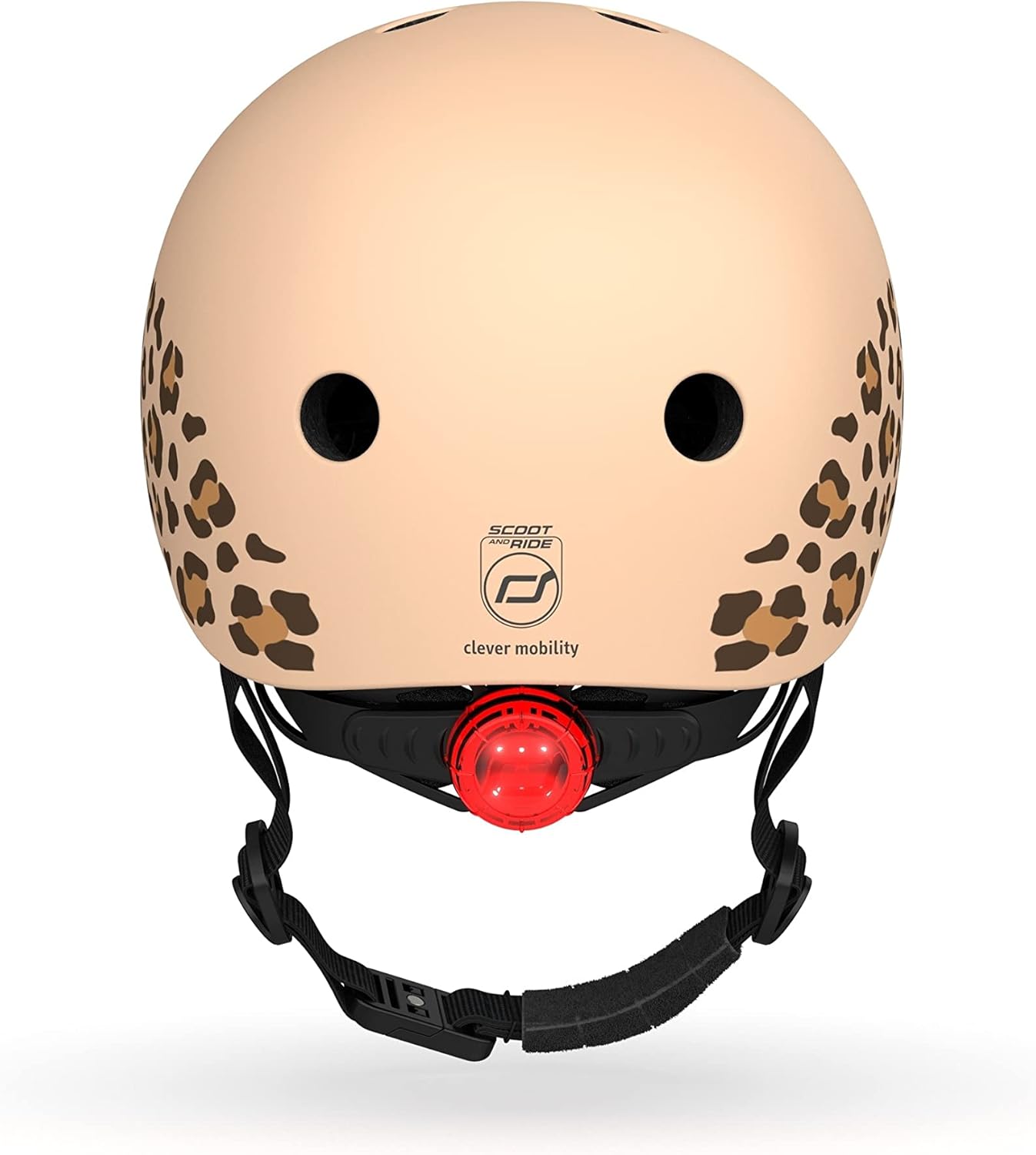 Scoot & Ride Scoot and Ride XS-helm met luipaardprint voor jongeren, uniseks