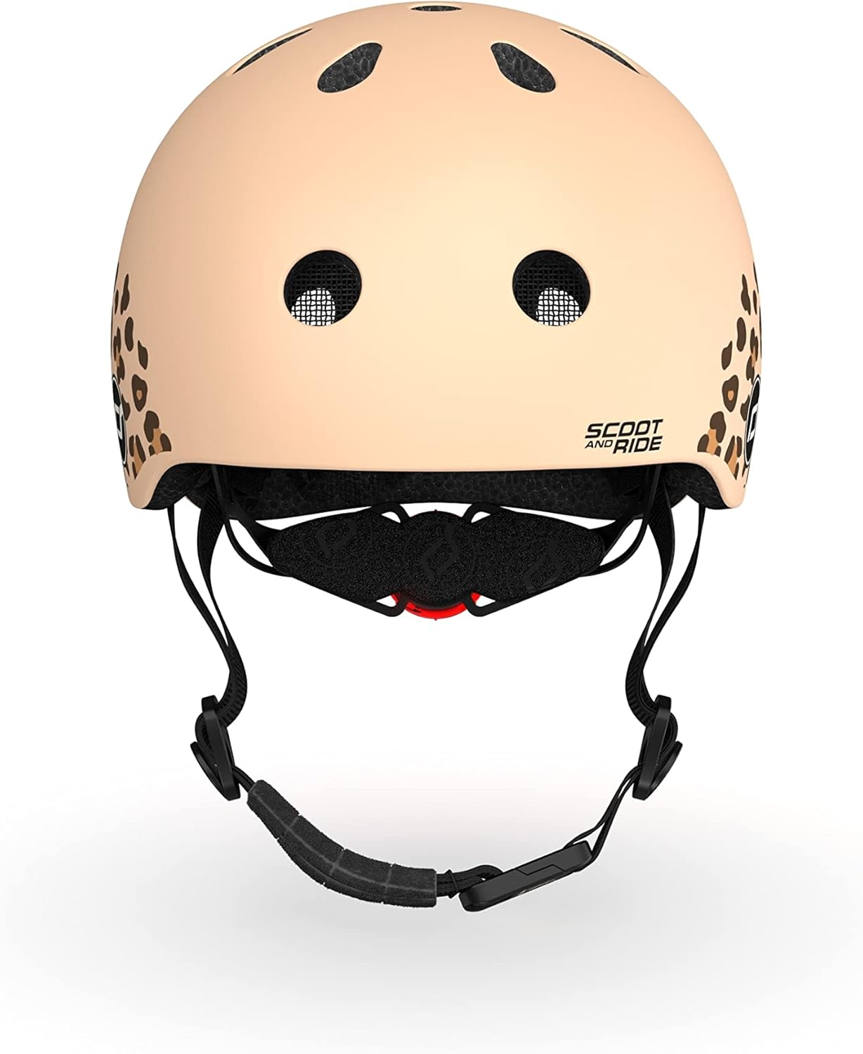 Scoot & Ride Scoot and Ride XS-helm met luipaardprint voor jongeren, uniseks