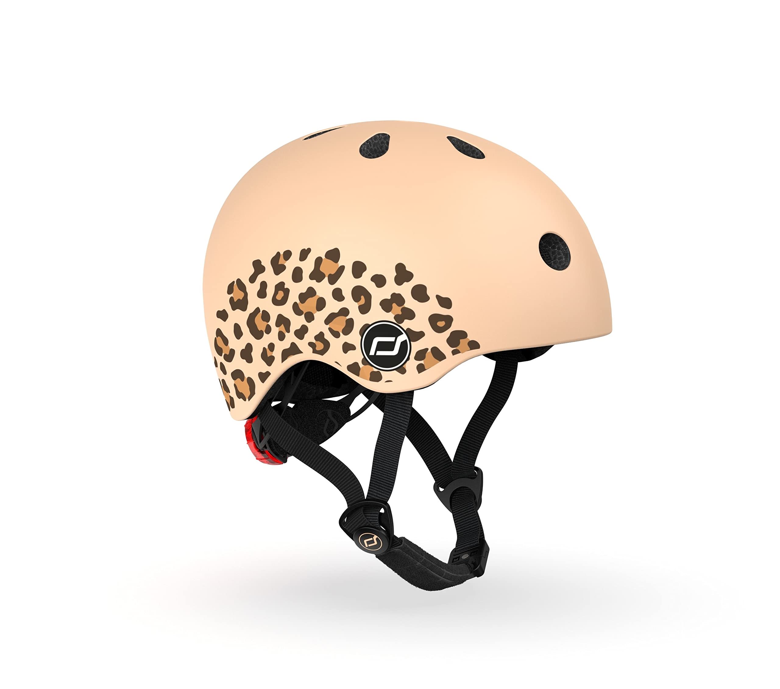 Scoot & Ride Scoot and Ride XS-helm met luipaardprint voor jongeren, uniseks