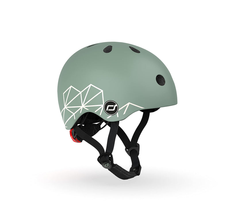 Scoot And Ride - Lifestyle Bicycle Helmet 45-51 Cm - Green Lines (96562)