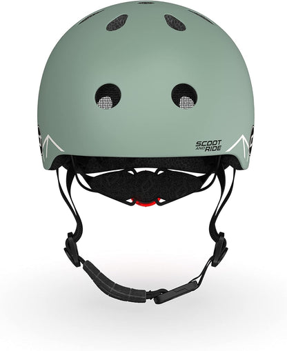 Scoot And Ride - Lifestyle Bicycle Helmet 45-51 Cm - Green Lines (96562)