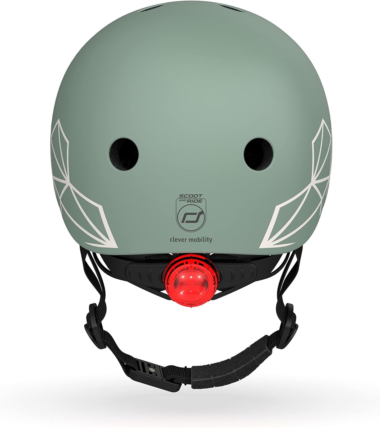 Scoot And Ride - Lifestyle Bicycle Helmet 45-51 Cm - Green Lines (96562)