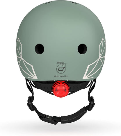 Scoot And Ride - Lifestyle Bicycle Helmet 45-51 Cm - Green Lines (96562)