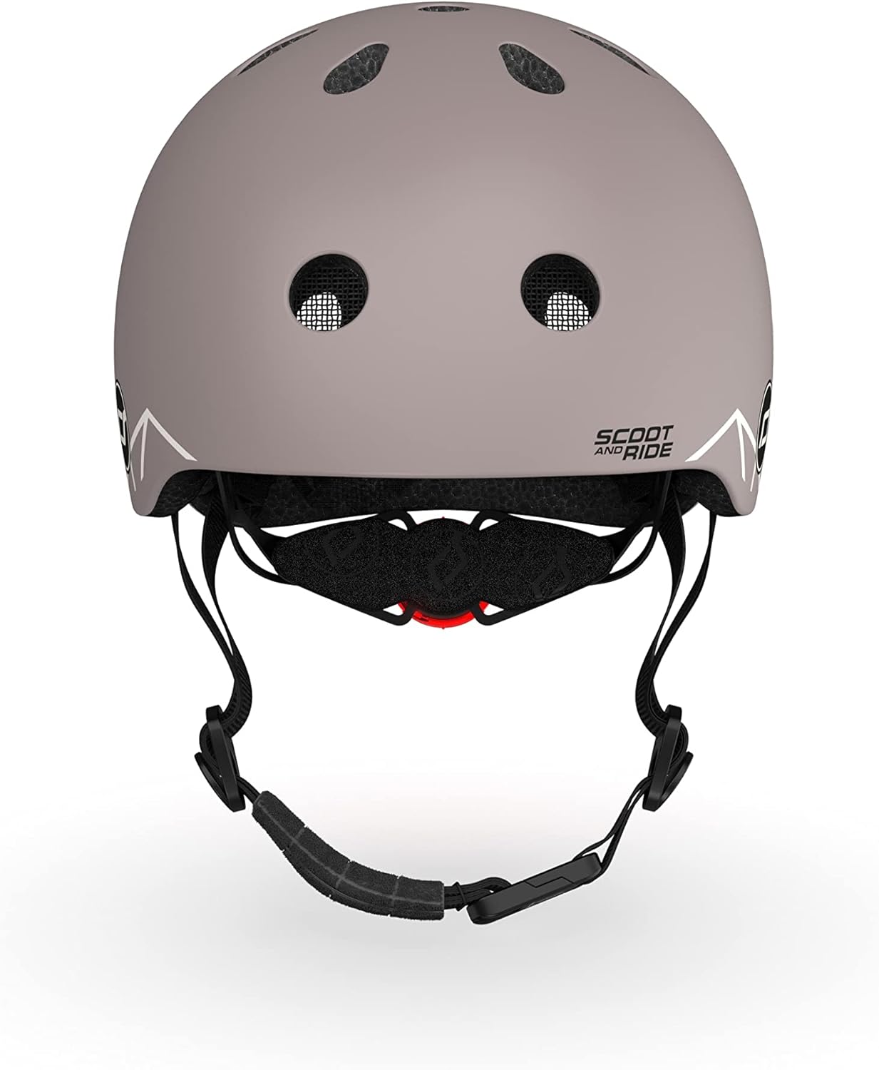 Scoot And Ride - Lifestyle Bicycle Helmet 45-51 Cm - Brown Lines (96563)