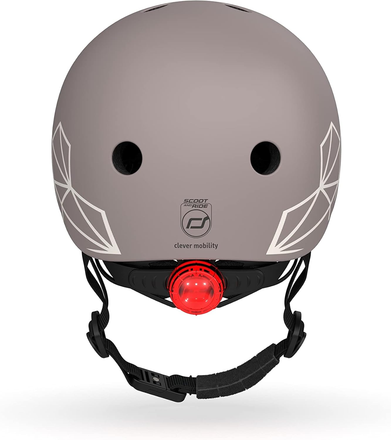 Scoot And Ride - Lifestyle Bicycle Helmet 45-51 Cm - Brown Lines (96563)