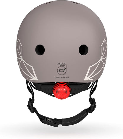 Scoot And Ride - Lifestyle Bicycle Helmet 45-51 Cm - Brown Lines (96563)