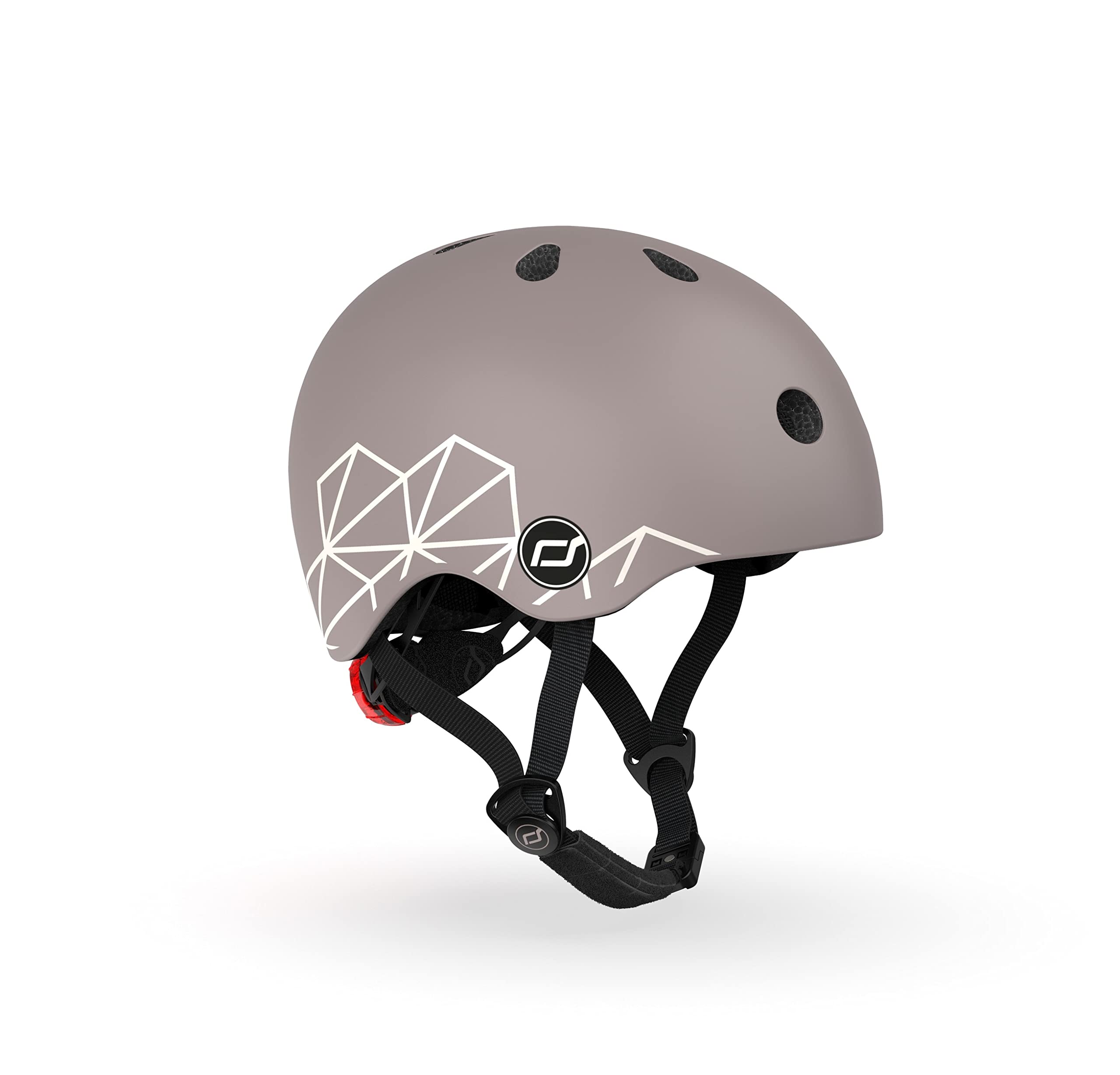 Scoot And Ride - Lifestyle Bicycle Helmet 45-51 Cm - Brown Lines (96563)