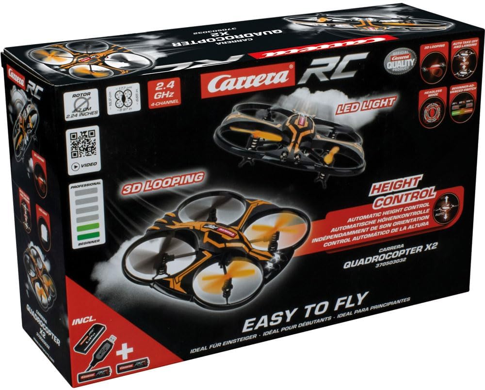 Carrera RC X2 370503032 Quadcopter, op afstand bestuurbaar, 2,4 GHz, meerkleurig