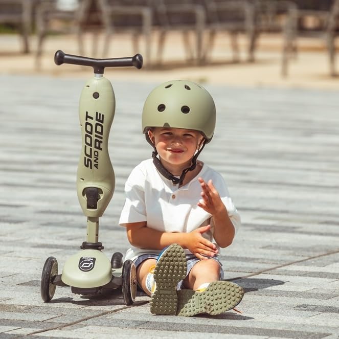 Scoot And Ride - Kids Helmet S-M - 51 - 55Cm - Olive (00008)