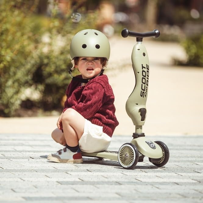 Scoot And Ride - Kids Helmet S-M - 51 - 55Cm - Olive (00008)
