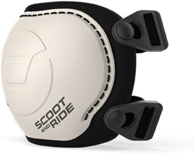 Scoot & Ride Beschermset XX - Small - verstelbare knie- en elleboogbeschermers, lichtgewicht en duurzaam ontwerp, ademende stof voor actieve kinderen - asgroen