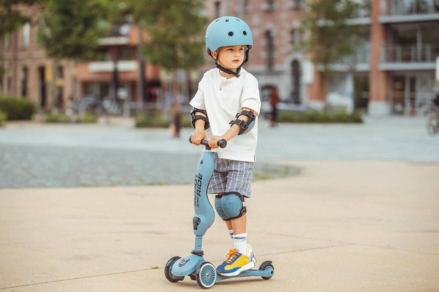 Scoot & Ride Protective Set S kinderbeschermers, elleboogbeschermers, kniebeschermers, beschermingsuitrusting voor kinderen vanaf 5 jaar