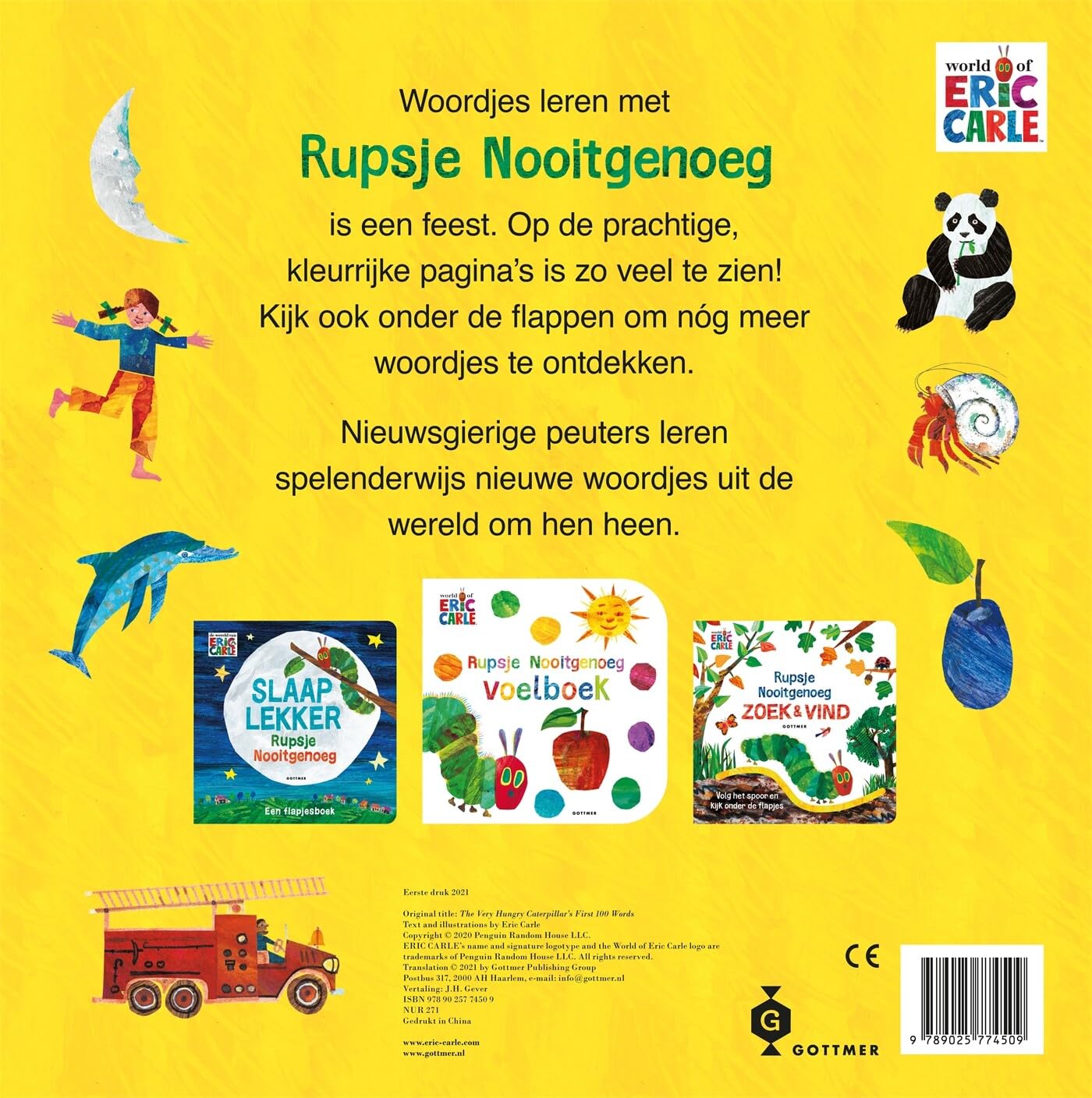 Rupsje Nooitgenoeg 100 eerste woordjes: een flapjesboek