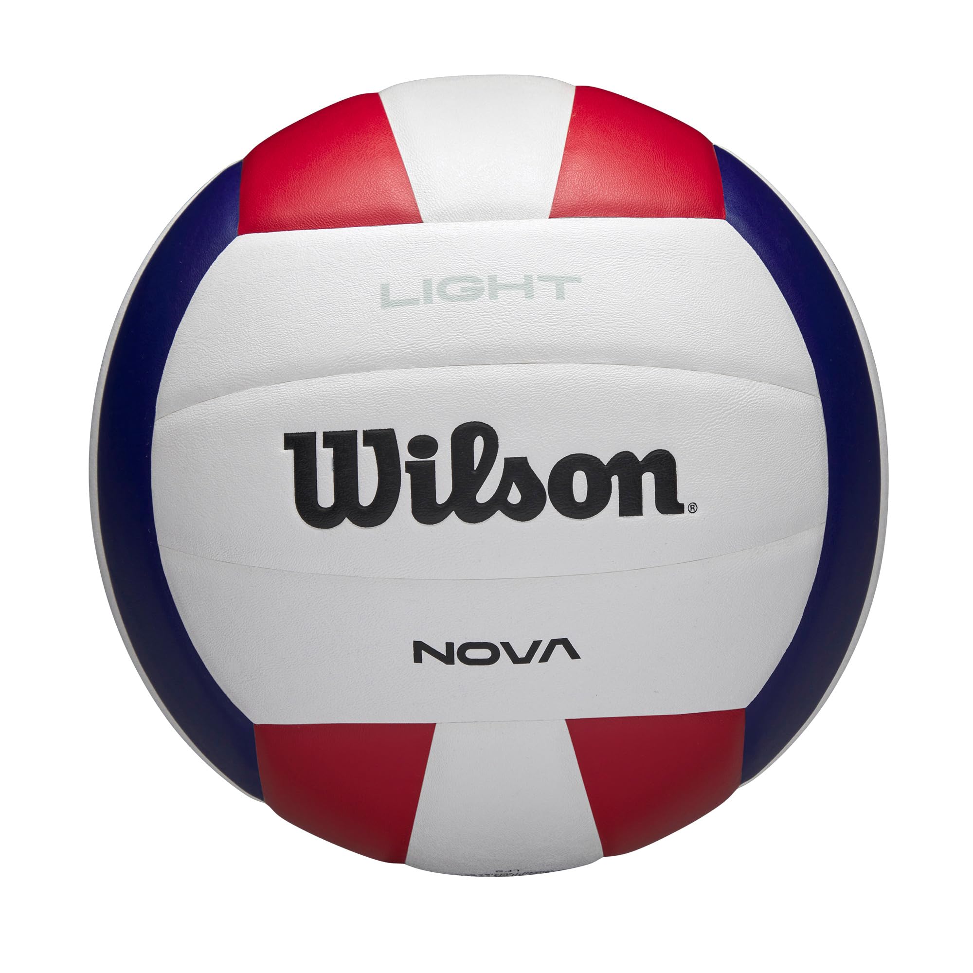 Wilson Pallone da Pallavolo Nova Light Tenuta di Pressione Affidabile, Adatto al Gioco Indoor, Colore: Bianco/Rosso/Blu Navy, Taglia Ufficiale