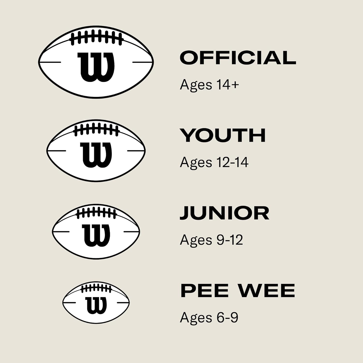Wilson NFL Duke Replica Throwback American Football (Brown, Official)