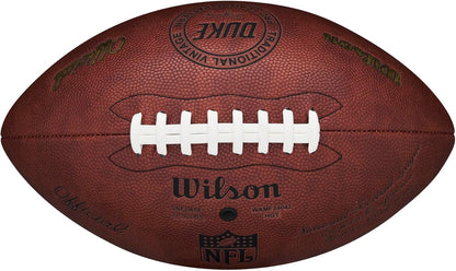 Wilson NFL Duke Replica Throwback American Football (Brown, Official)