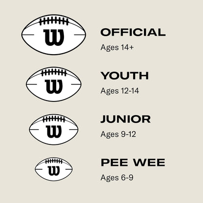 Wilson NFL Ignition Official American Football (Brown, Official)