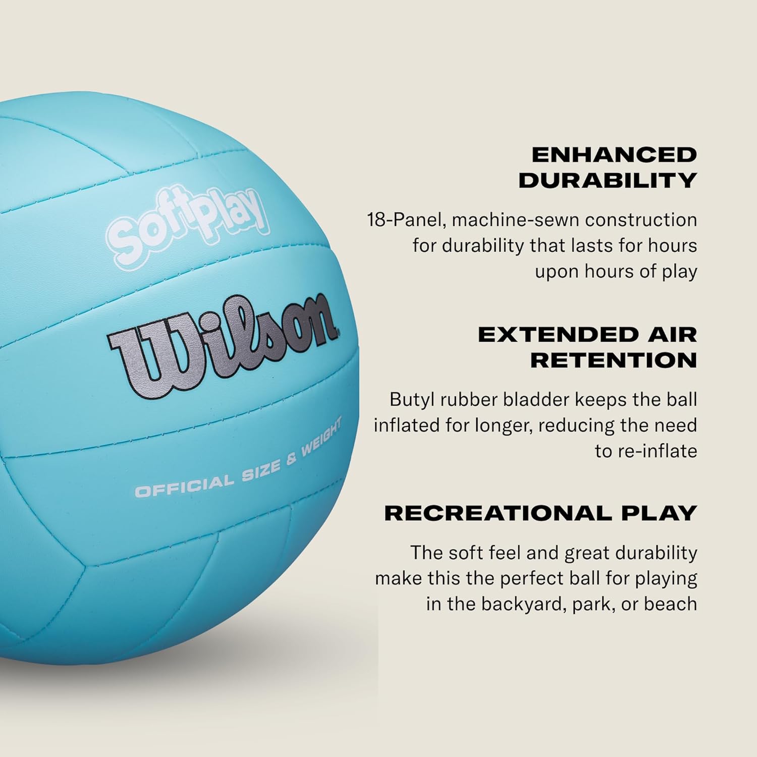 Wilson Palloni da pallavolo Soft Play – taglia ufficiale