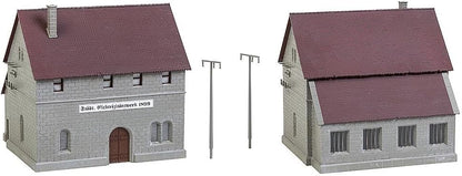 FALLER FA 130943 - Elektriciteitsfabriek met stuur, Accessoires voor de modelspoorweg, modelbouw