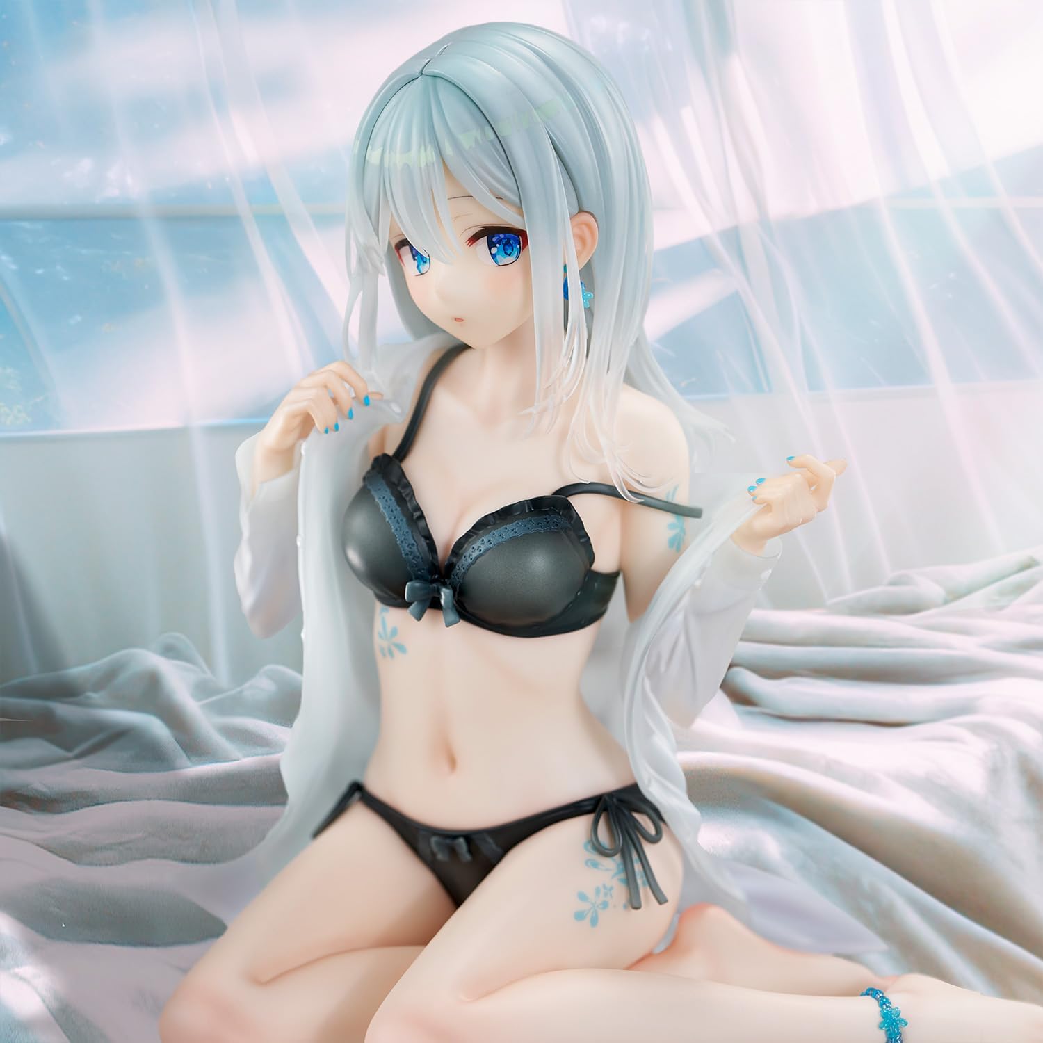 Fumi Illustration Okigae Ginka-chan ~ Sky Blue Morning ~ Limited Costume Ver.", Non échelle, PVC et ABS, Figurine finie peinte