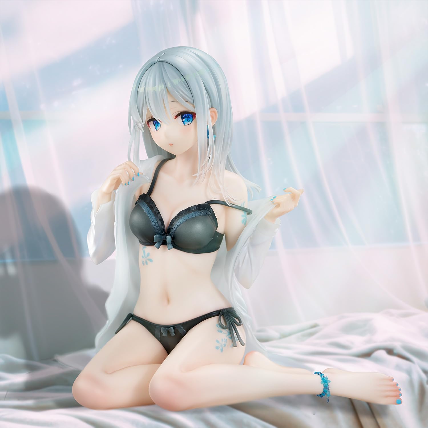Fumi Illustration Okigae Ginka-chan ~ Sky Blue Morning ~ Limited Costume Ver.", Non échelle, PVC et ABS, Figurine finie peinte