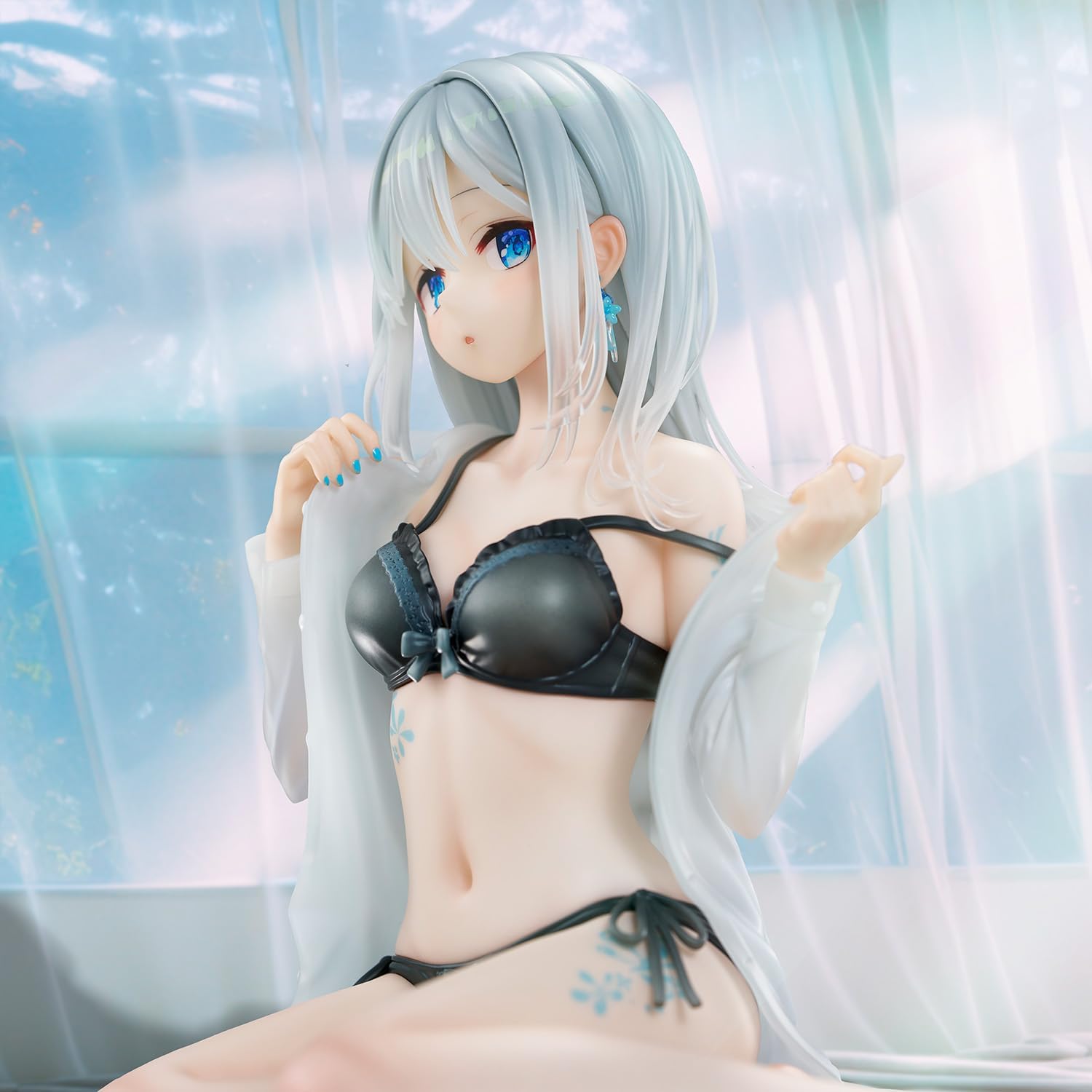 Fumi Illustration Okigae Ginka-chan ~ Sky Blue Morning ~ Limited Costume Ver.", Non échelle, PVC et ABS, Figurine finie peinte