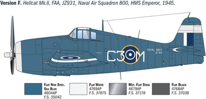 Italeri Grumman Hellcat F6 F-3 Fighter Plane