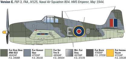 Italeri Grumman Hellcat F6 F-3 Fighter Plane